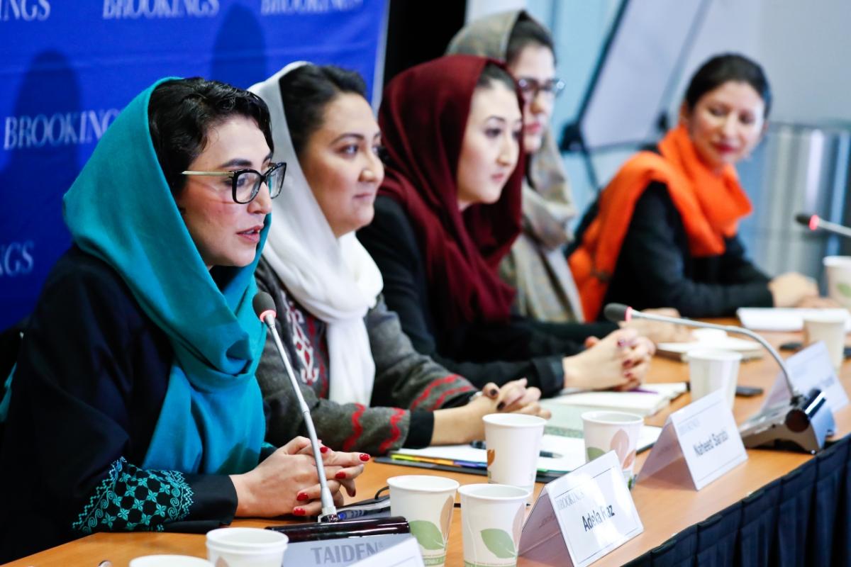 The new generation of Afghan women leaders panel discussion on February 13, 2018 in Washington, DC. (Paul Morigi/Brookings)