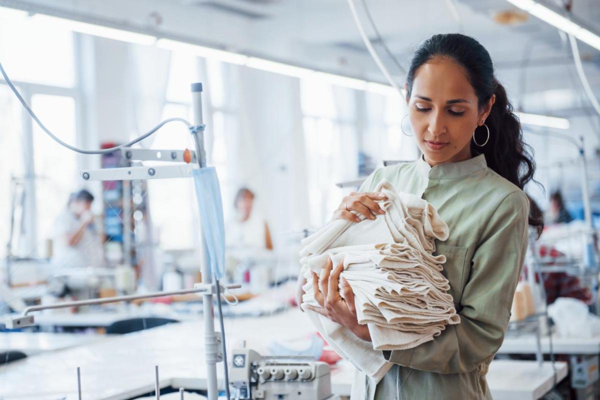 Female garment worker