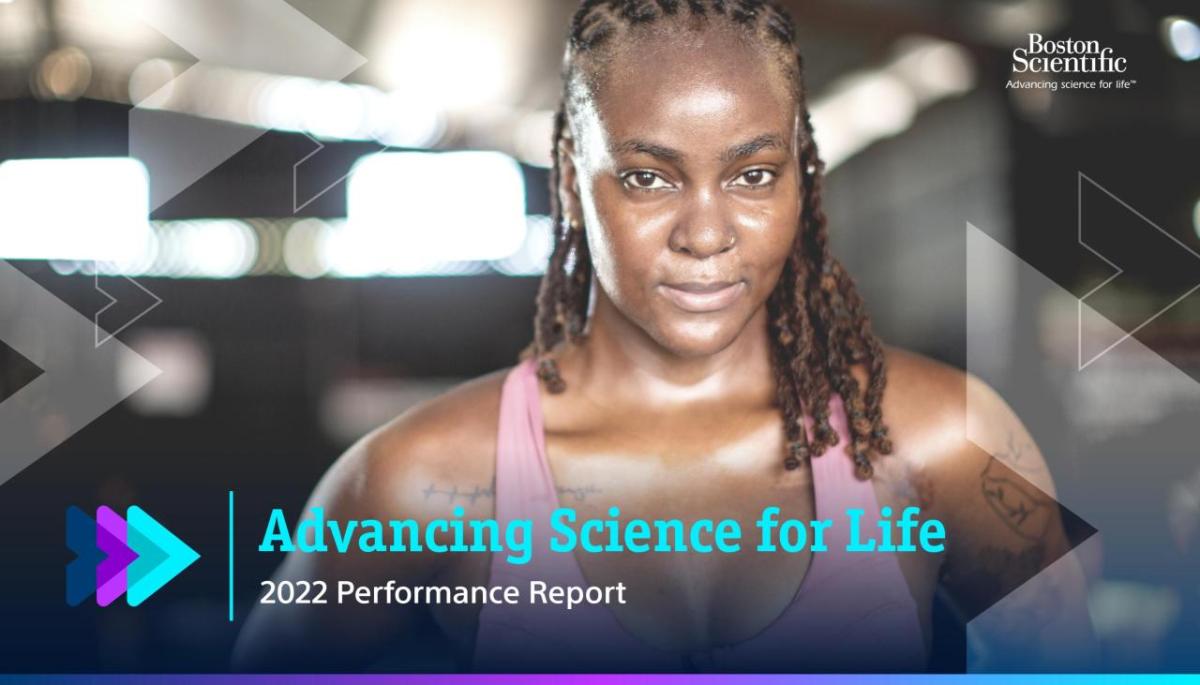 "Advancing Science for Life" with image of person after a workout
