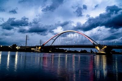 Aflac Minneapolis Lowry Avenue Bridge.
