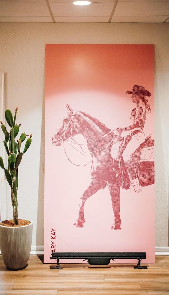 Large Mary Kay sign at the event