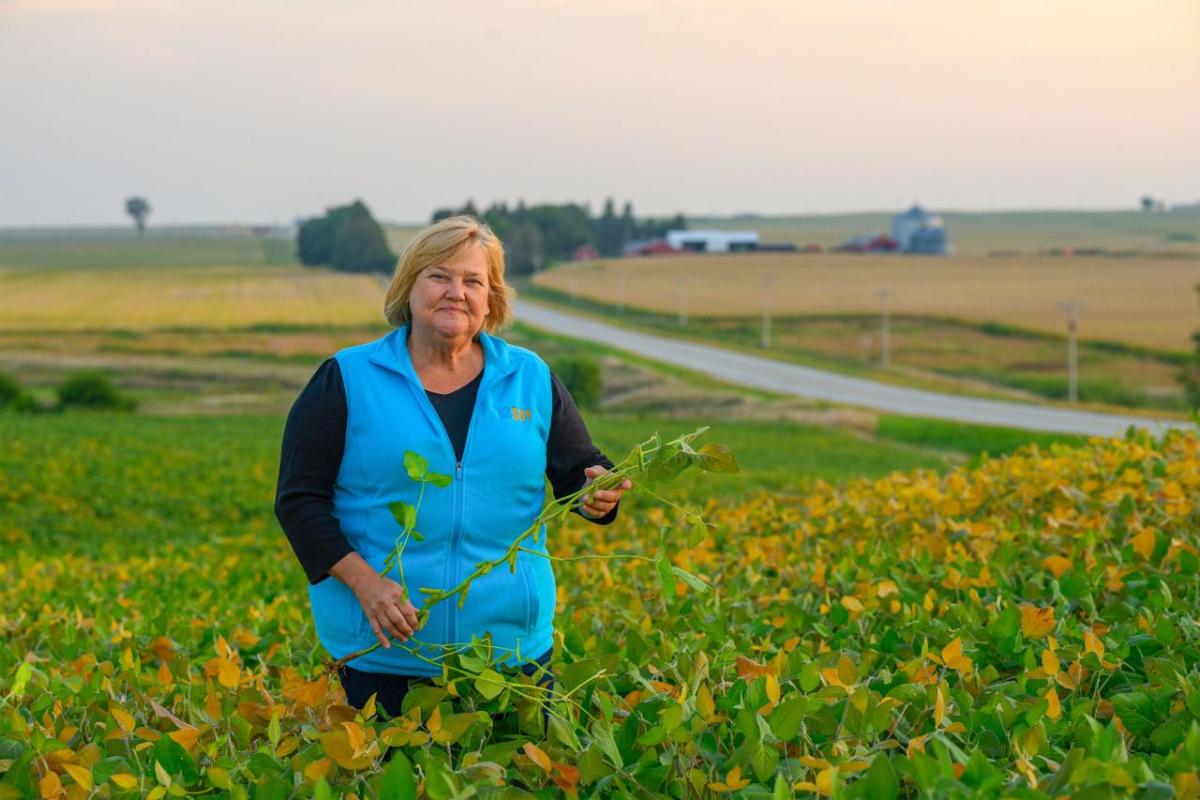 Iowa soy farmer April Hemmes