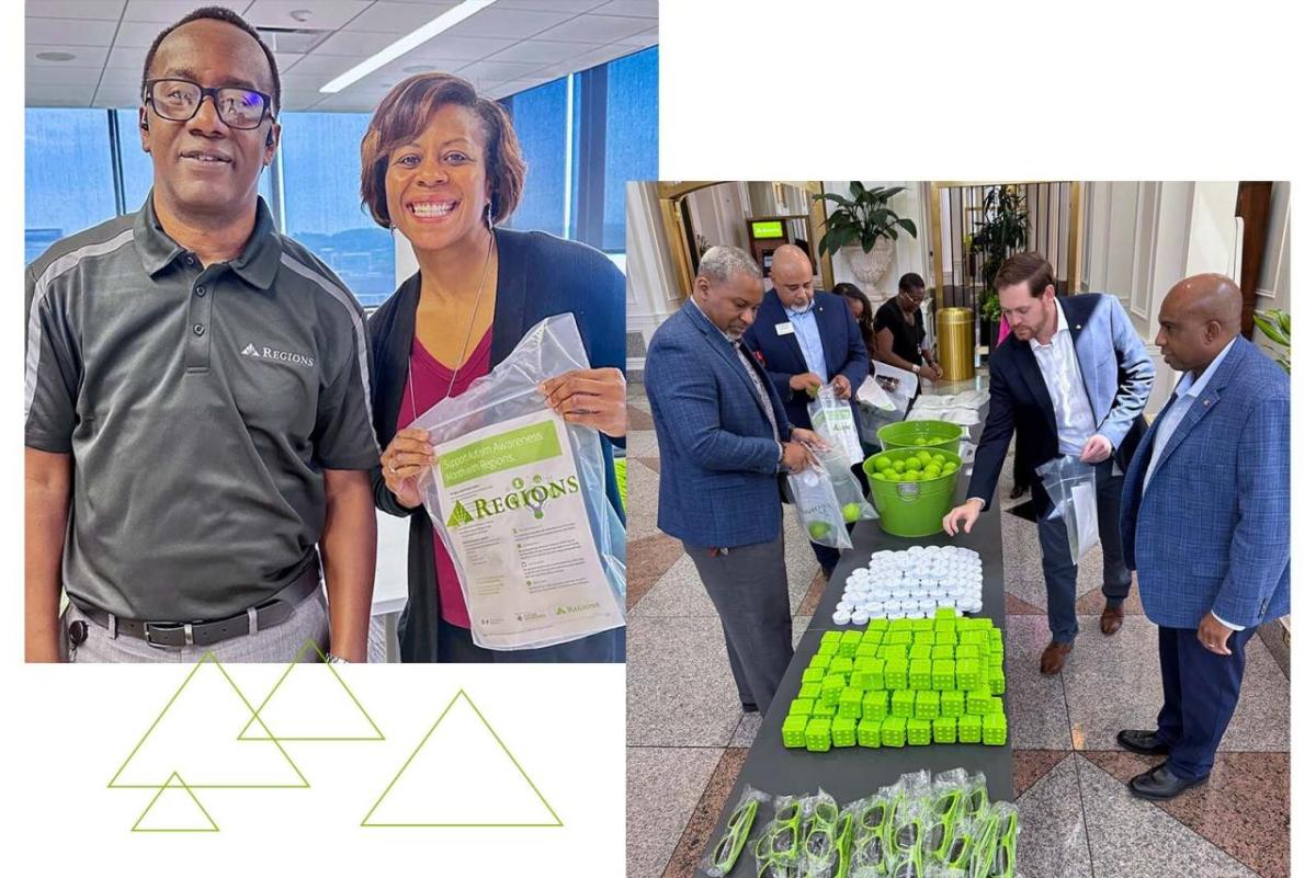 collage of volunteers