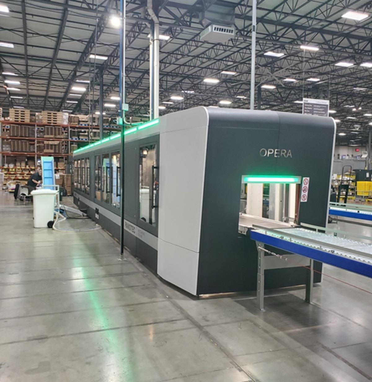 OPERA repackaging system at the Lebanon, Indiana (USA) parts depot OPERA repackaging system