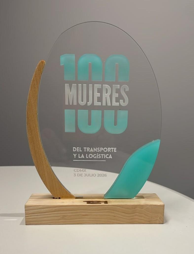 Award presented as part of T21's 100 Women in Transportation and Logistics 2026 recognition in Mexico City.