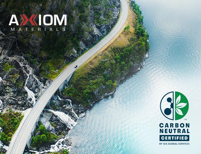 Axiom Materials Achieves SCS Carbon Neutral Certification