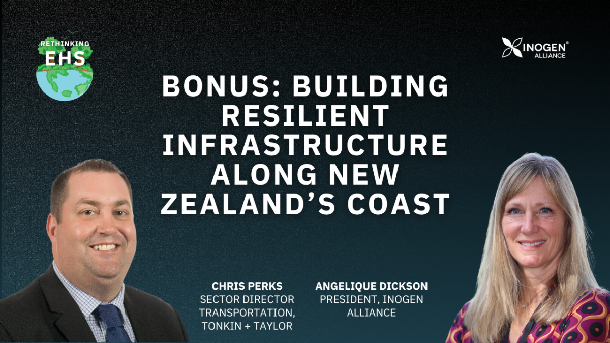 Podcast title with headshots of guest speakers