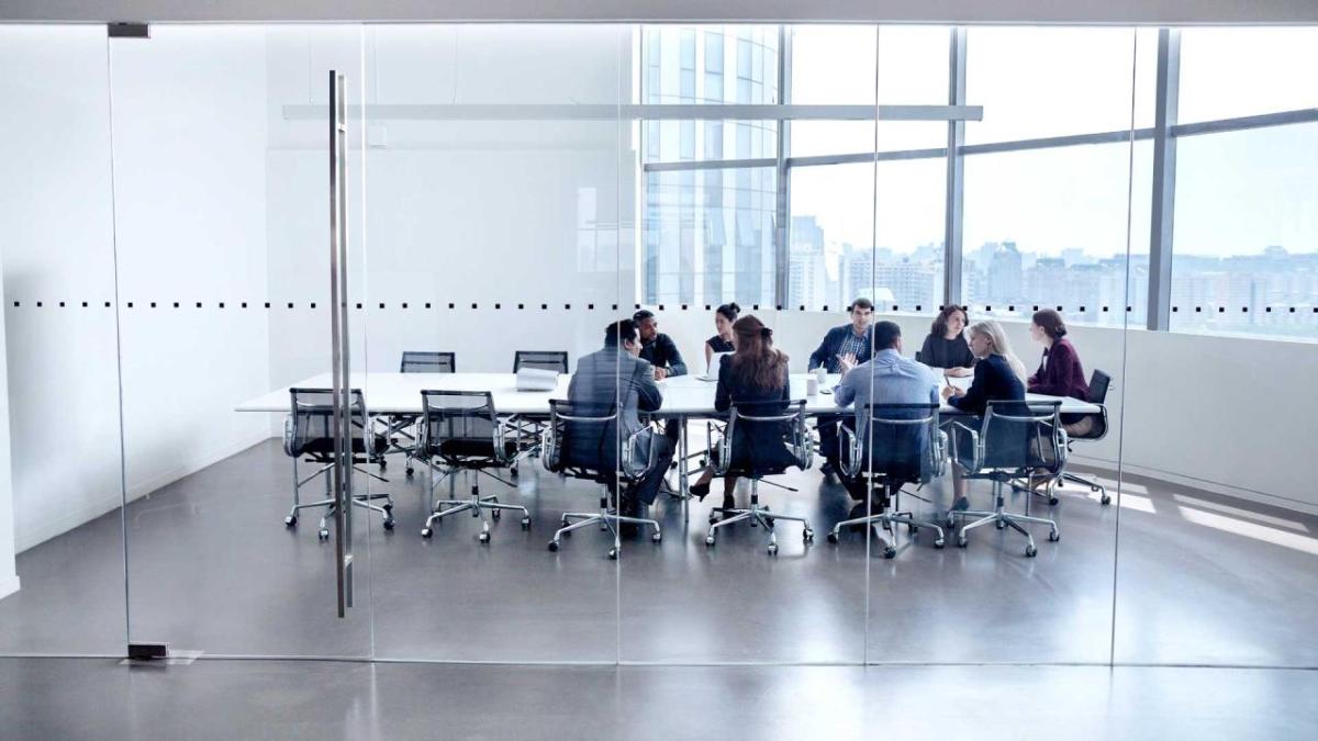 board members sitting at conference table