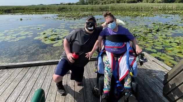 CLEC clients Josh and Steph visit Point Pelee National Park in summer 2021. CLEC clients Josh and Steph visit Point Pelee National Park in summer 2021.
