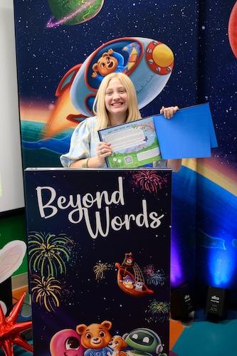 Mary Webb, a childhood cancer survivor and patient at the Aflac Cancer and Blood Disorders Center.