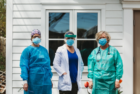 Dr. Larisa Lucas and her team. Image credit: Susannah Bothe Photography