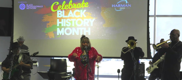 Performance at Celebrate Black History Month.