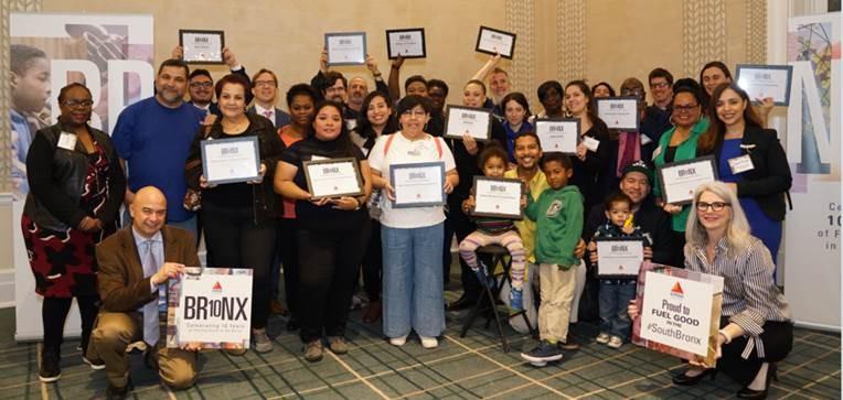 CITGO celebrates the 10th anniversary of its Bronx Social Program with the 2017-2018 grant recipients.