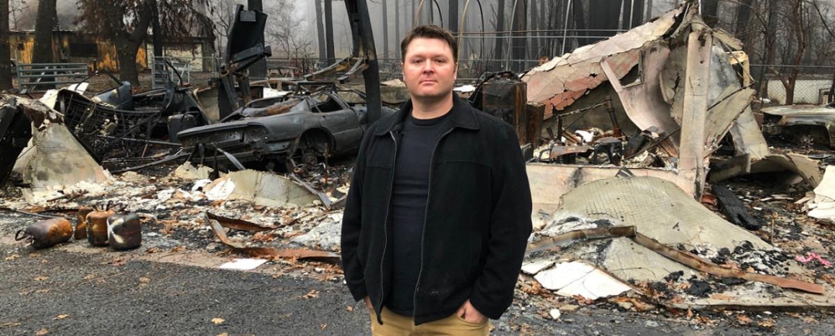 The Butte Strong Fund supports business owners like Brad Jenks II, whose automotive repair business in Paradise, California, was destroyed by the Camp Fire.