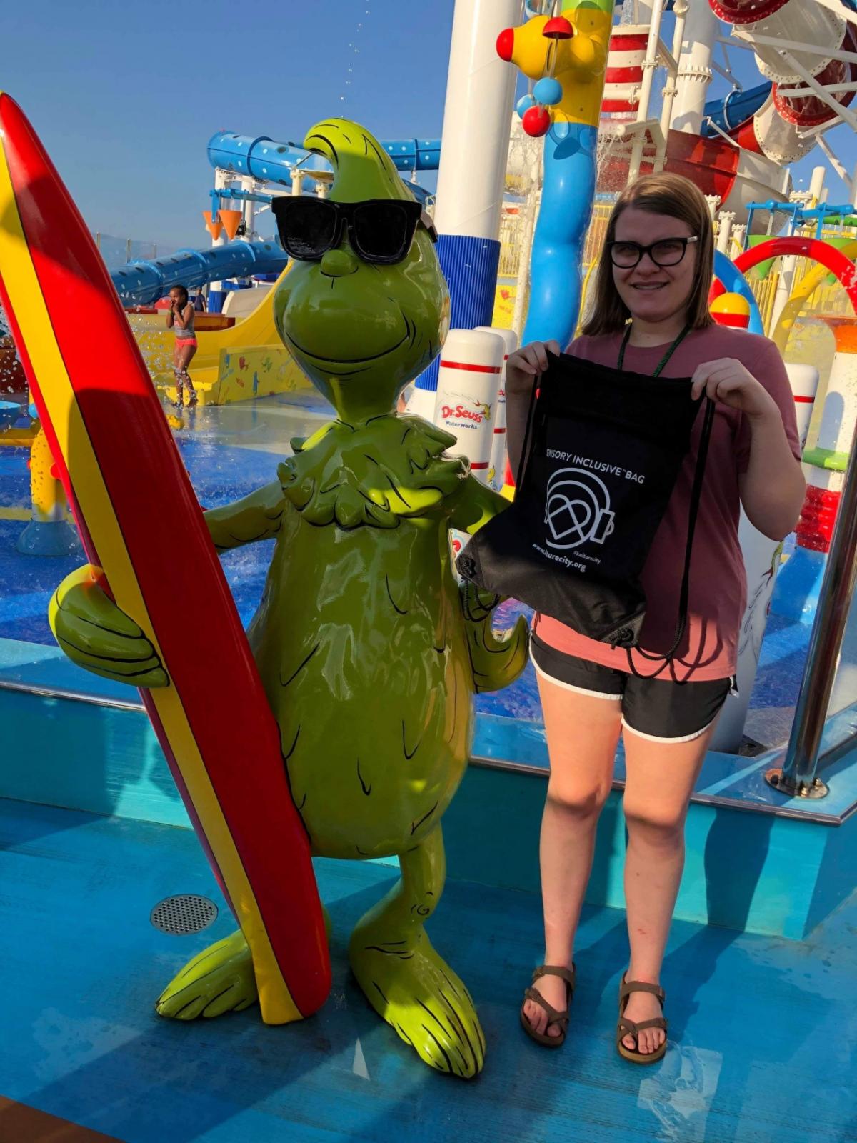 KultureCity sensory bags are available for check out for the duration of the cruise and contain a variety of items to help calm, relax and manage sensory overload