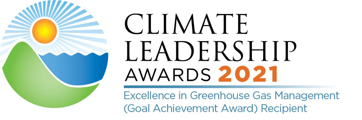 Logo for Climate Leadership Award for ‘Goal Achievement in Greenhouse Gas Management’ 