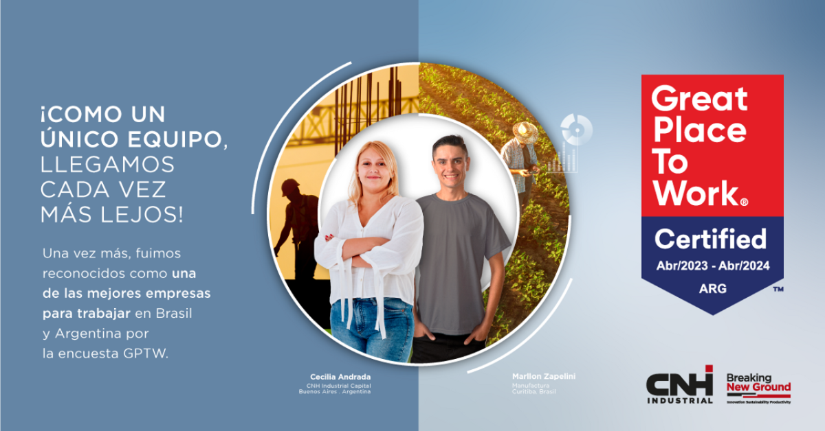 CNH Industrial receives Great Place to Work Certification for fifth consecutive year .