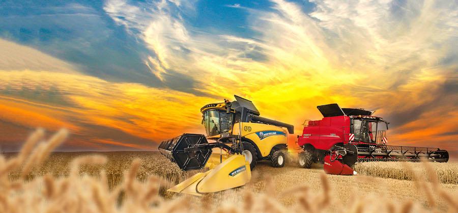 Two CNH Industrial machines which will be featured at the innovative digital online agricultural event in Russia.