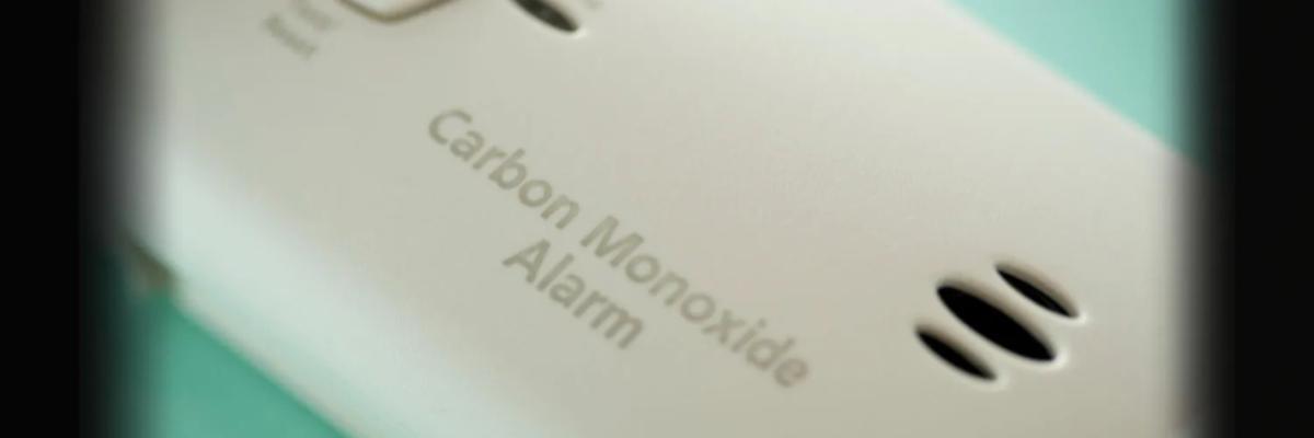 Close up of a Carbon Monoxide detector