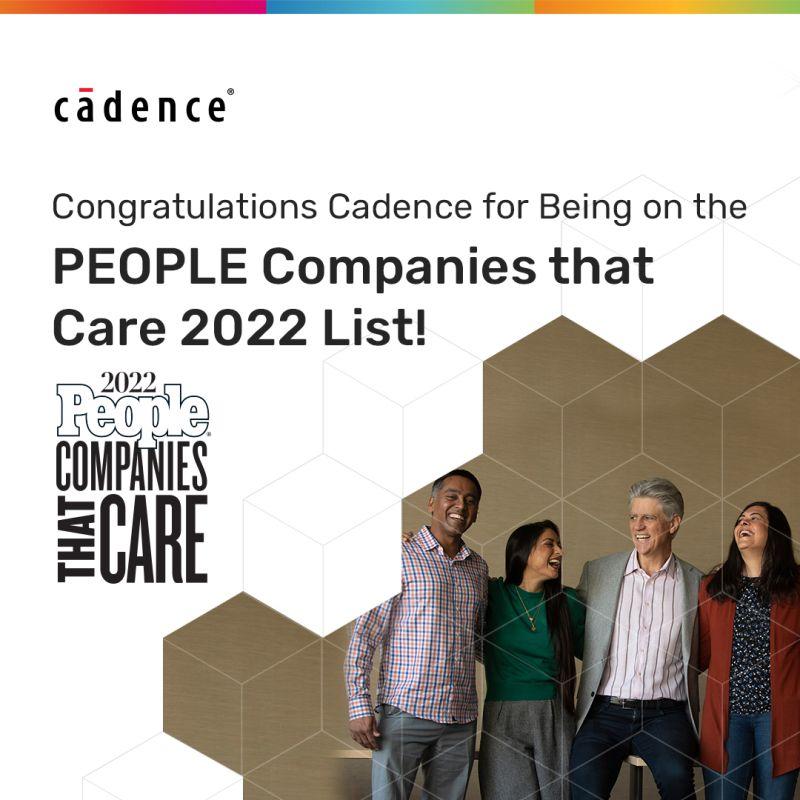 Cadence & People Magazine logo with group of employees