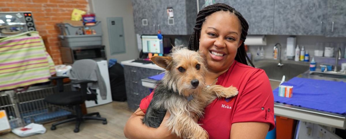 Jameka Smith worked with California Capital, a Community Development Financial Institution, to help finance the purchase of her veterinary business in 2017.