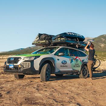 A car parked on dry land