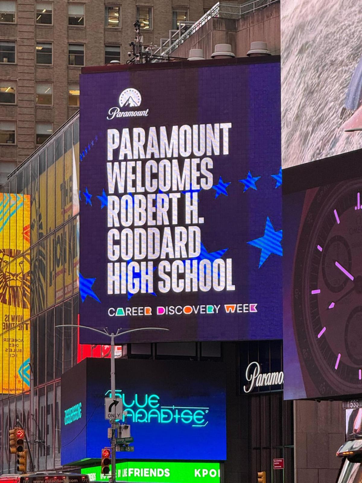 Paramount billboard in Times Square