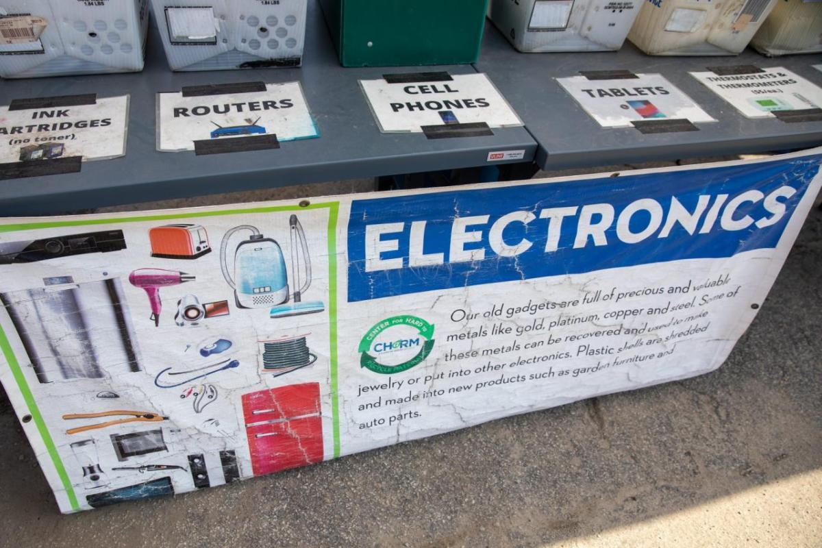 Electronics Recycling Station at ChARM