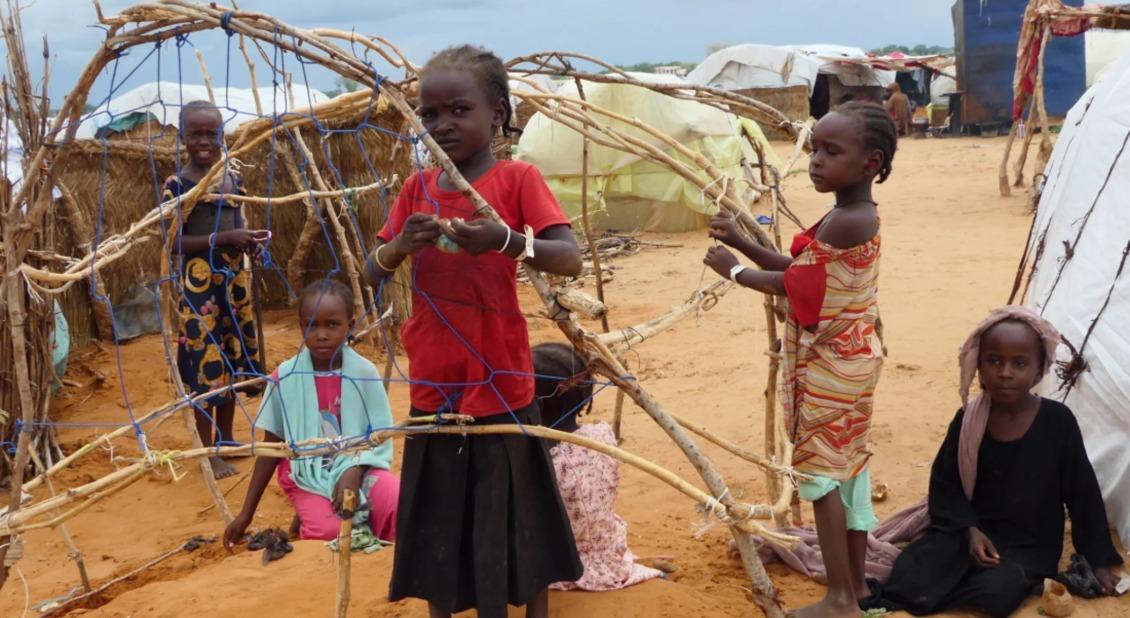 Thousands of refugees from Sudan have taken refuge in makeshift shelters and overcrowded settlements in eastern Chad.