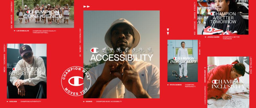 Champion Accessibility: What Moves You. Photo collage.