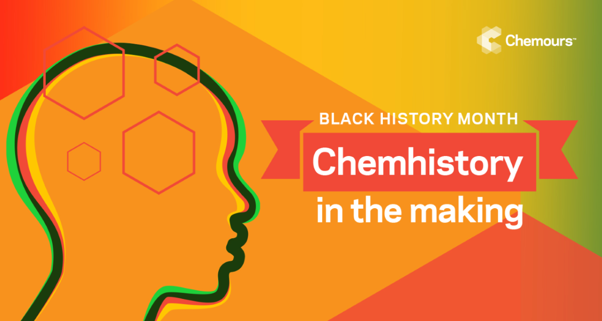 Graphic reads: Black History Month Chemhistory in the making