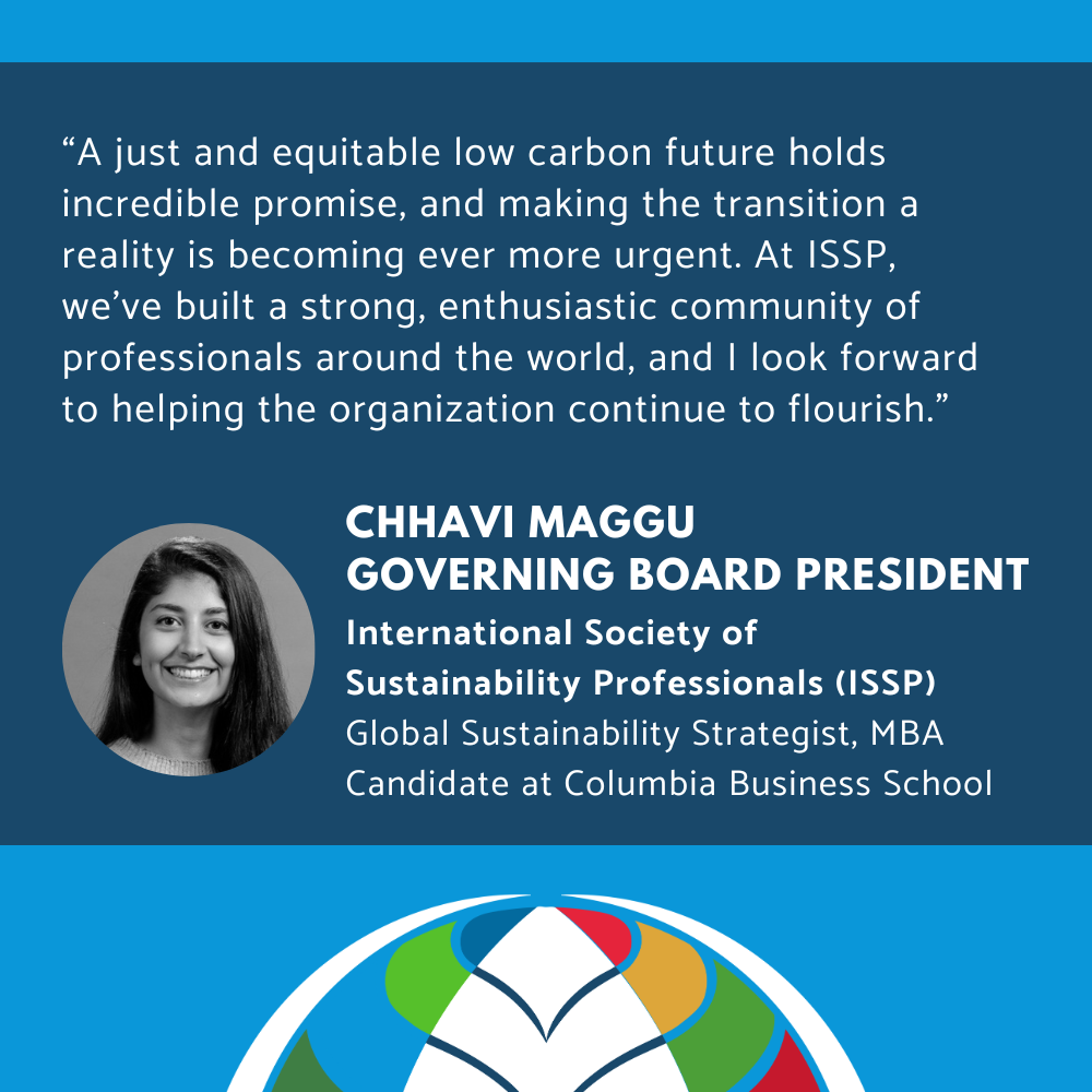 Quote from Chhavi Maggu, ISSP