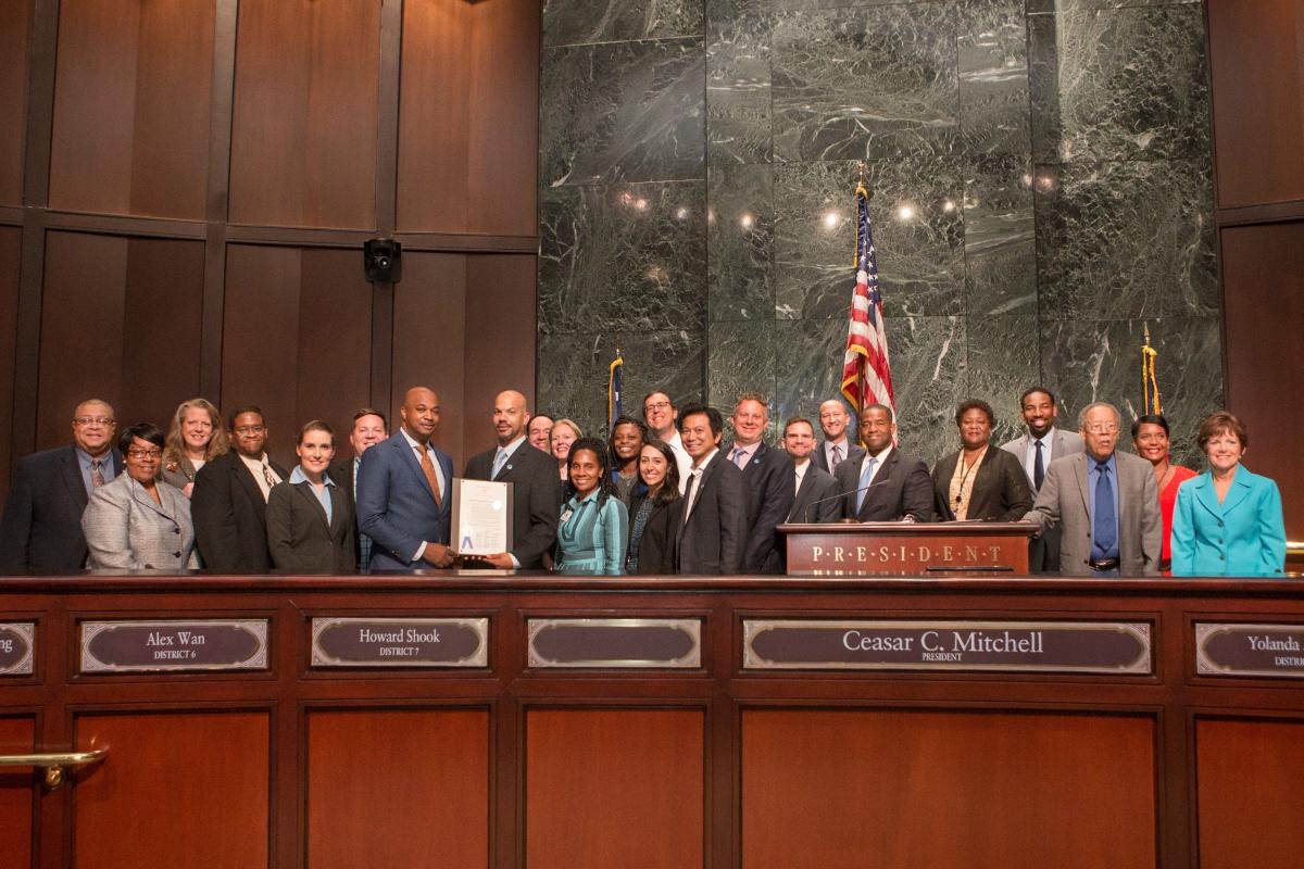 Atlanta City Council honors Cox Enterprises for the 10th anniversary of its national Cox Conserves sustainability program