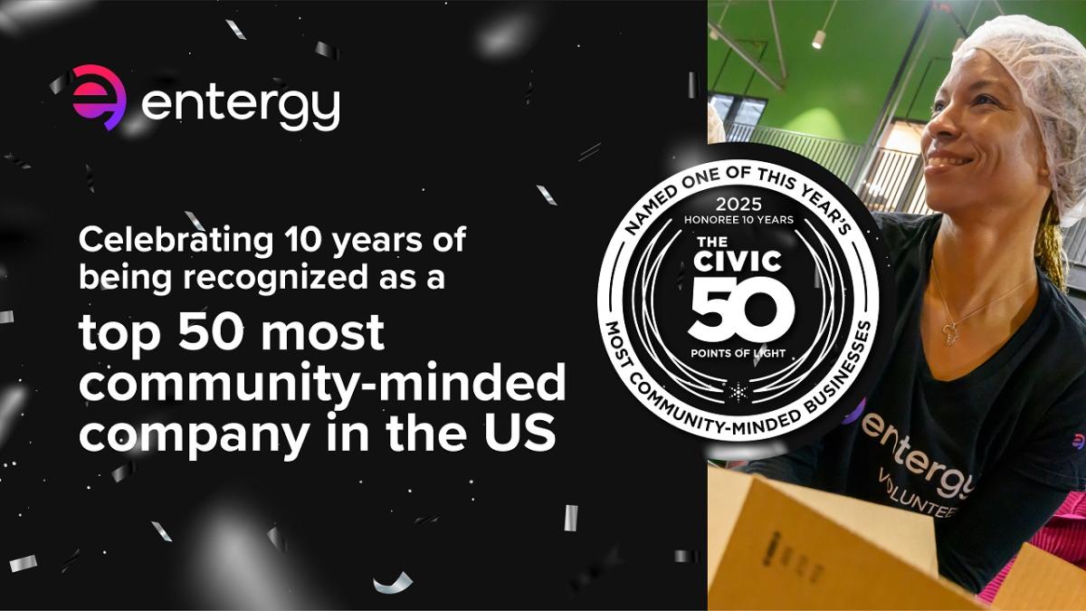 "Celebrating 10 years of being recognized as a top 50 most community-minded company in the US"