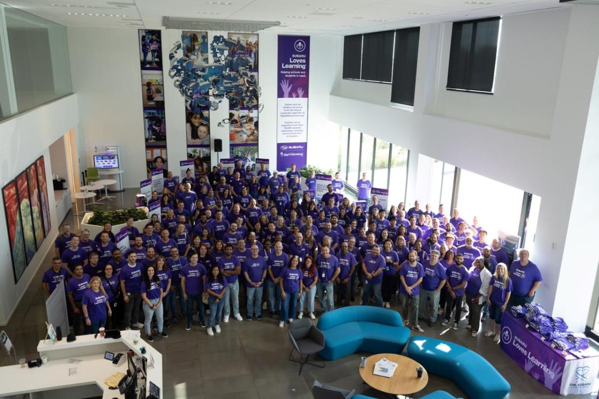 Subaru employees group photo