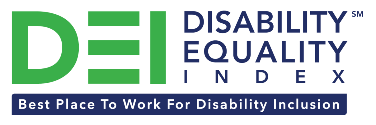 Disability Equality Index Best Place to work for Disability Inclusion logo 