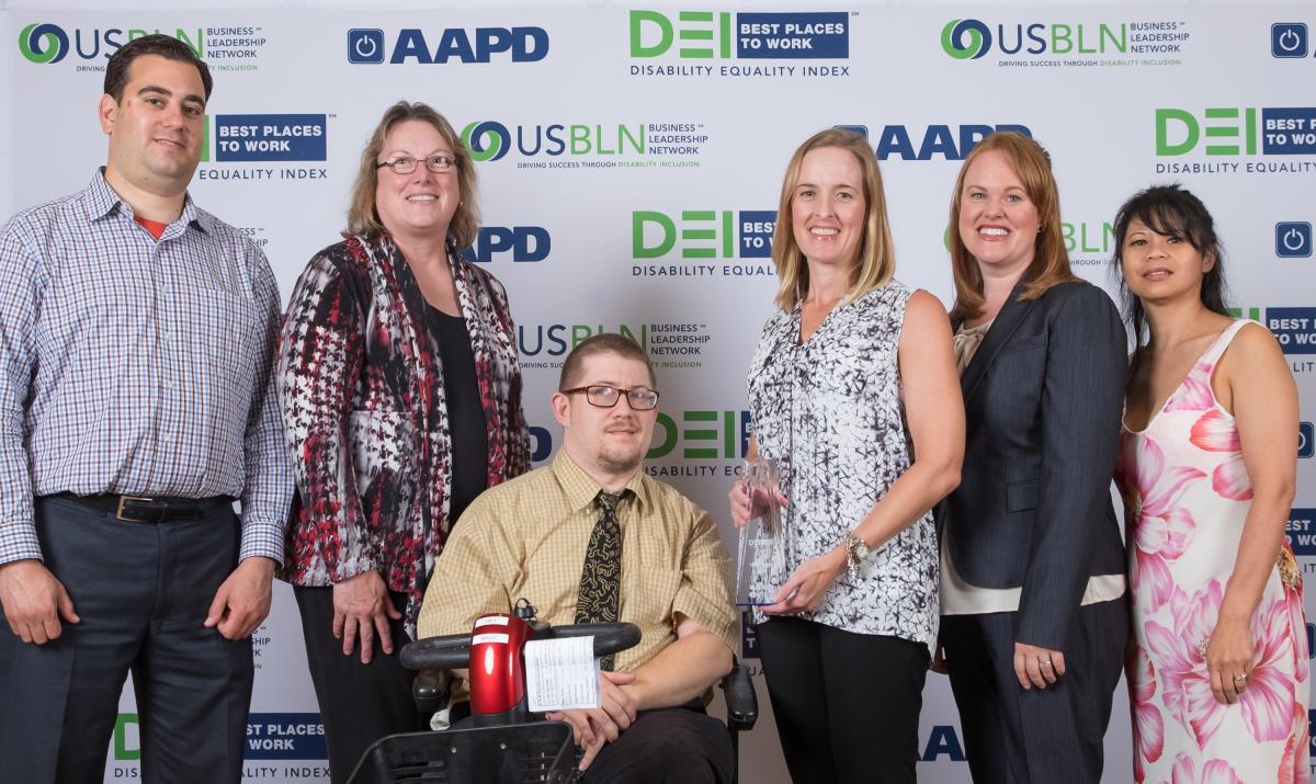 Pictured (from left to right): Joel Ward, Lynn Livengood, Eric Wright, Emily Sylling, Brooke Matheson, Eli Hinson