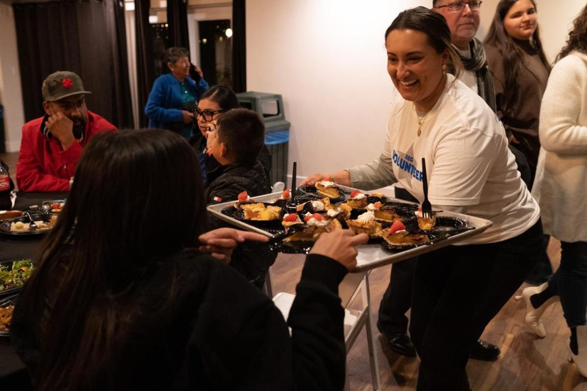 AEG hosted its inaugural Holly Jolly Thanksgiving Dinner at the Empire Polo Club in Indio, CA, where AEG employees served more than 200 families.