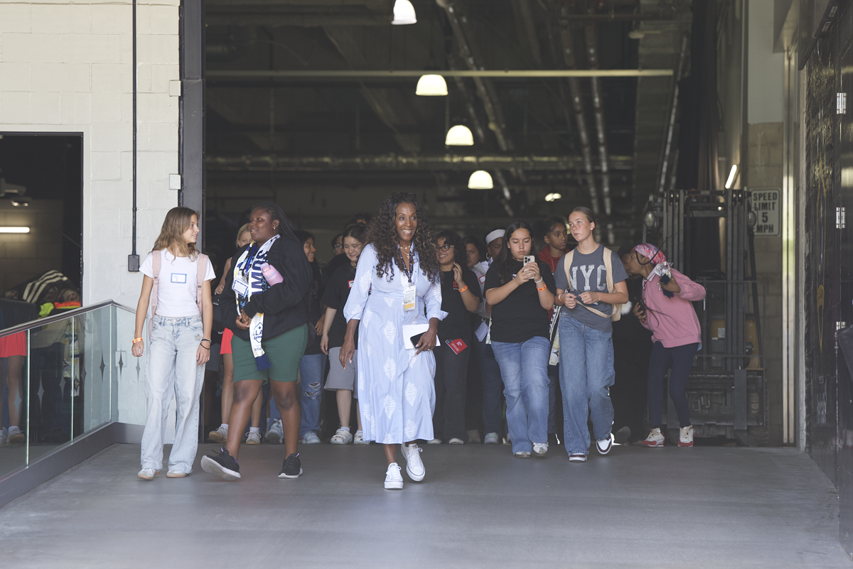 Girls Inc. of Los Angeles participants tour behind-the-scenes areas of Dignity Health Sports Park as part of a youth development and career exposure program with the LA Galaxy.