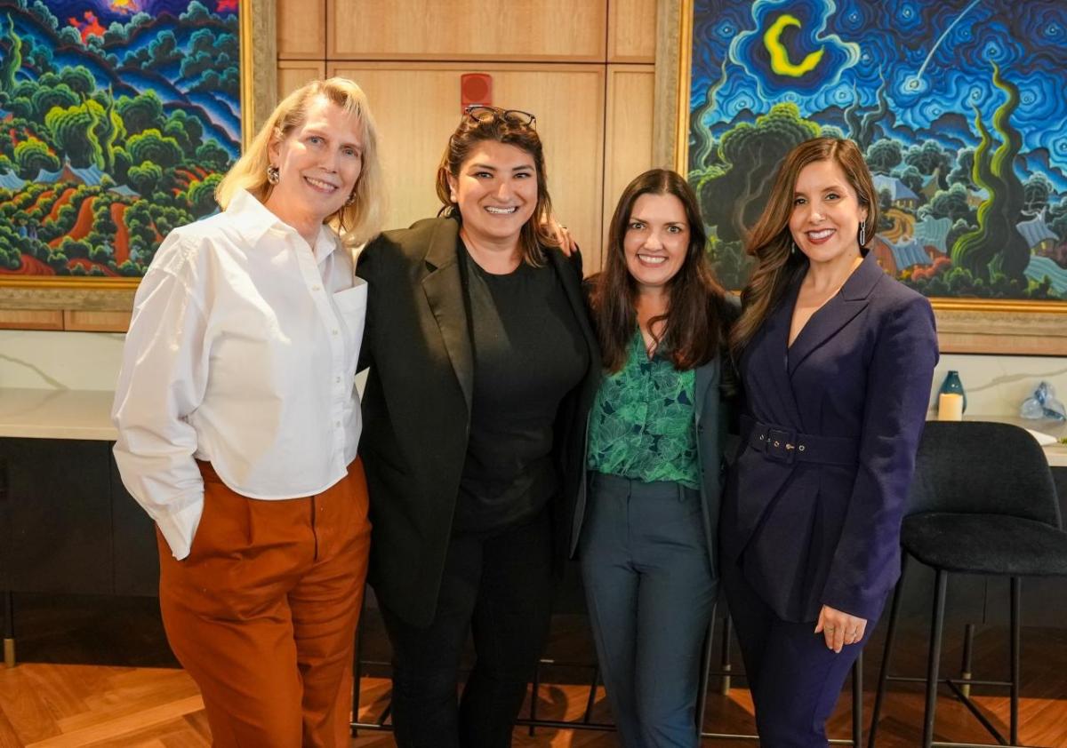 The panel discussion was led by Diana Lovati, Chief Information Security Officer at AEG, and featured Trina L. Marlow, Enterprise Risk & Experience Officer, Iron Bow, Heidi Loera, Digital Director, TelevisaUnivision and Ashley Hall, VP Ticket Sales & Services, LA Galaxy Ticket Sales, AEG Presents. 