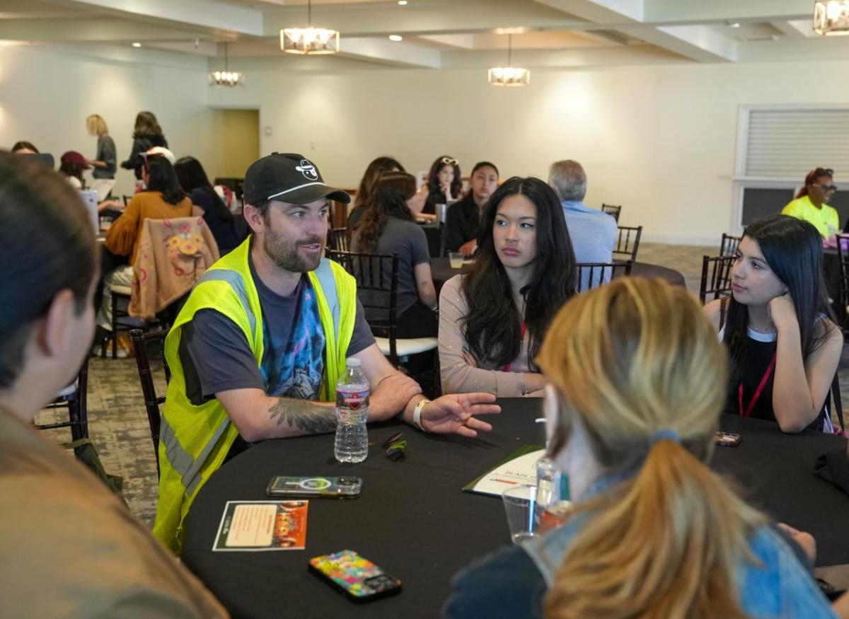 Students had the chance to connect with industry professionals one-on-one.