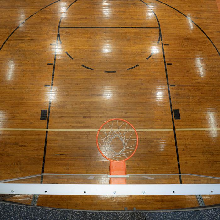 Basketball hoop.