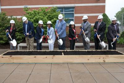 DICK'S Executives and McKee School District leaders break ground on a new school.