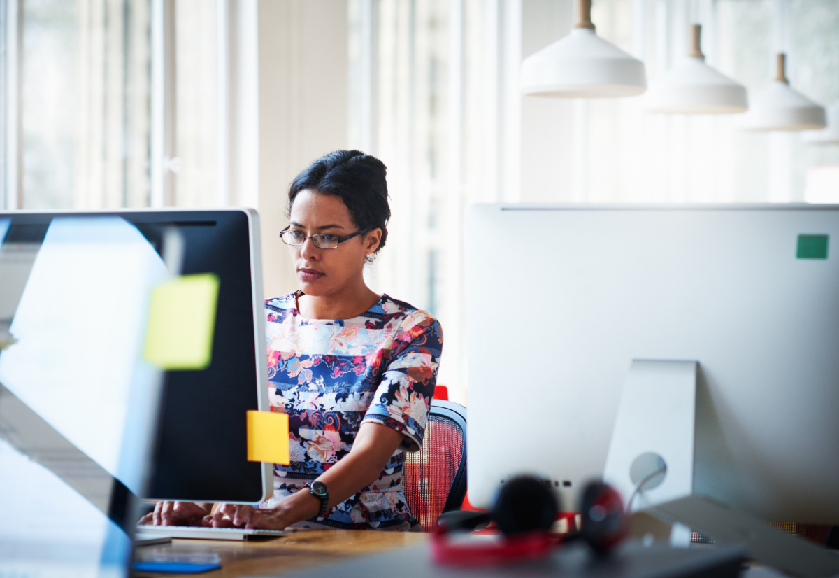 Person using a computer