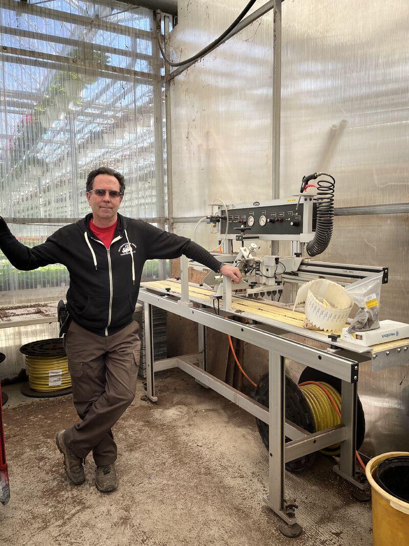 person working at De Francesco Farm