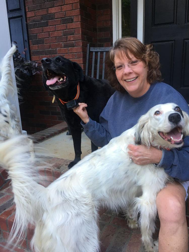 Debbie and her dogs