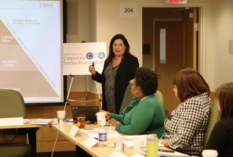 IBM's Diane Melley presenting at the Institute for CSR