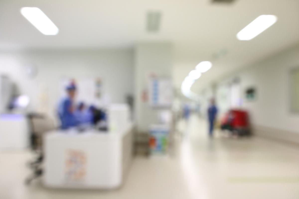 blurred image of a medical office