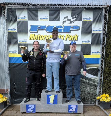 Dwayne in the winners circle.