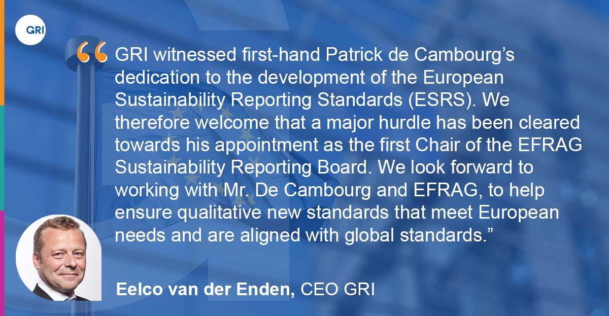Eelco van der Enden - CEO of Global Reporting Initiative